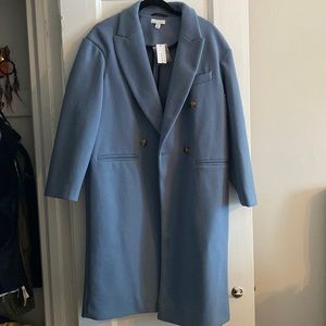 NEW Topshop baby blue coat